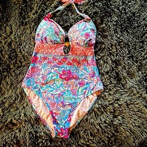 Lilly Pulitzer one piece swimsuit.